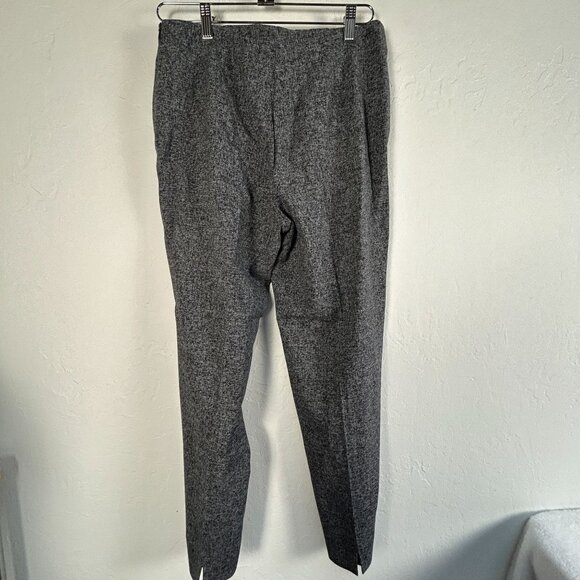 Piazza Sempione Womens Audrey Virgin Wool Blend Pants Size 46 Gray Made In Italy - Picture 2 of 9